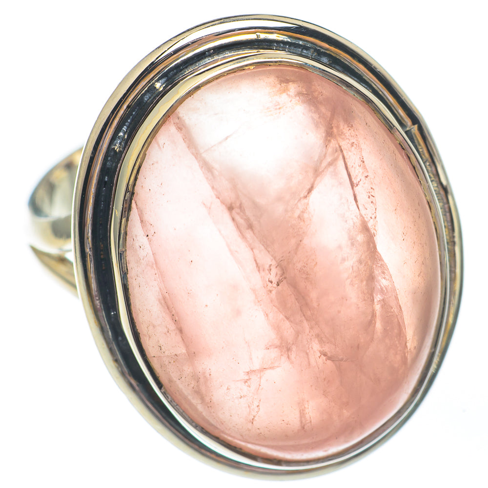 Rose Quartz Rings handcrafted by Ana Silver Co - RING67815