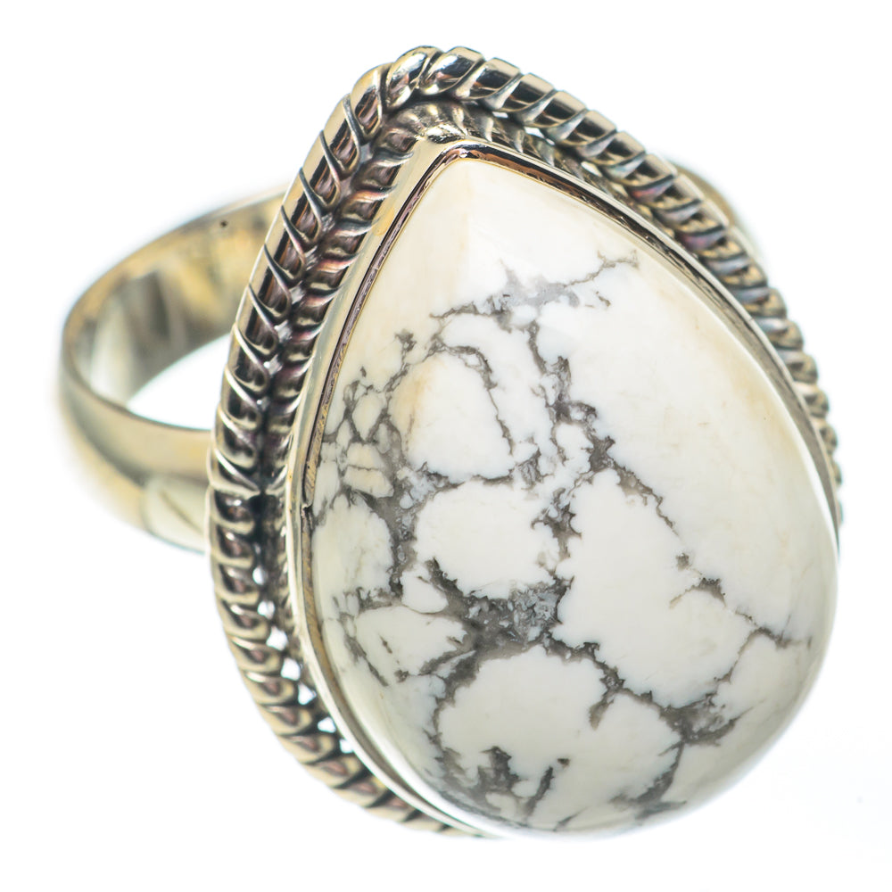 Howlite Rings handcrafted by Ana Silver Co - RING67827