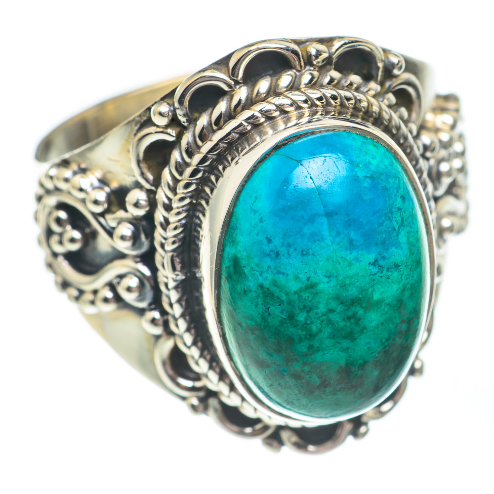 Chrysocolla Rings handcrafted by Ana Silver Co - RING67831