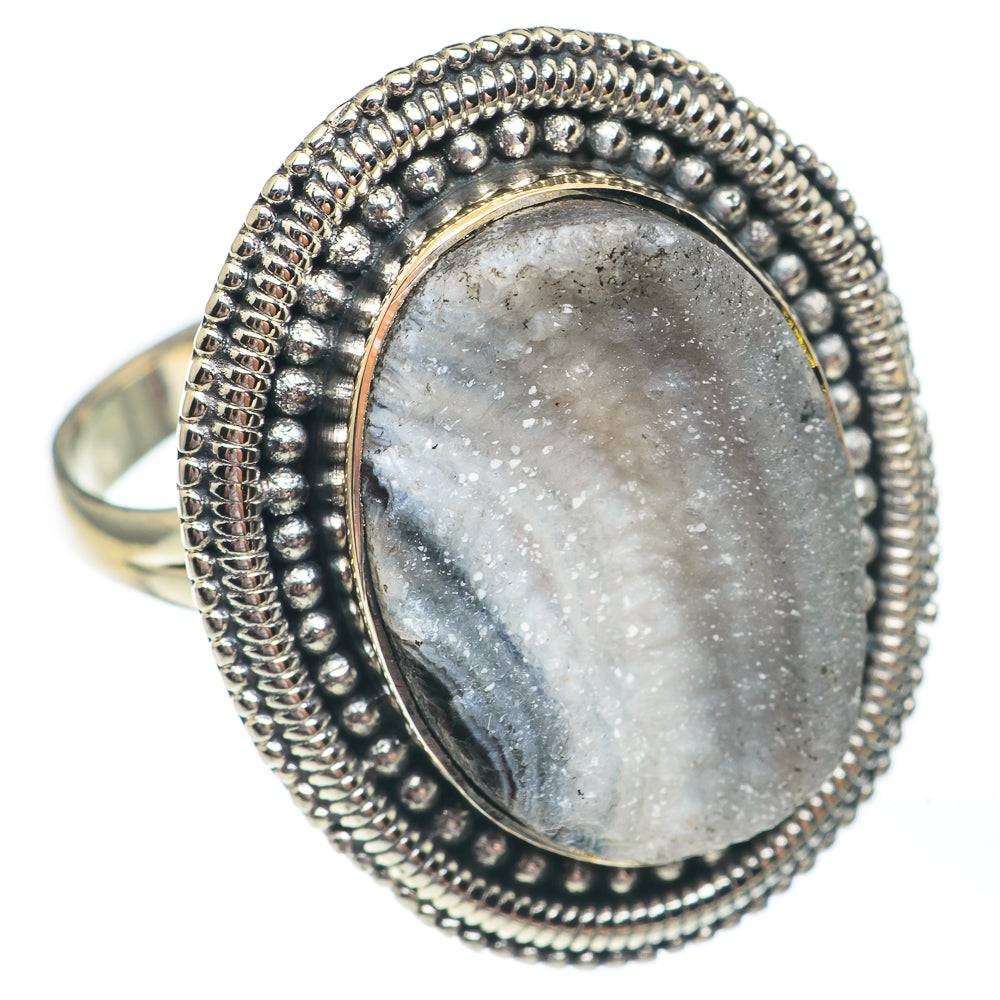 Desert Druzy Rings handcrafted by Ana Silver Co - RING67834