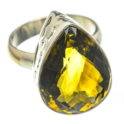 Olive Quartz Rings handcrafted by Ana Silver Co - RING67835