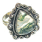 Green Moss Agate Rings handcrafted by Ana Silver Co - RING67842