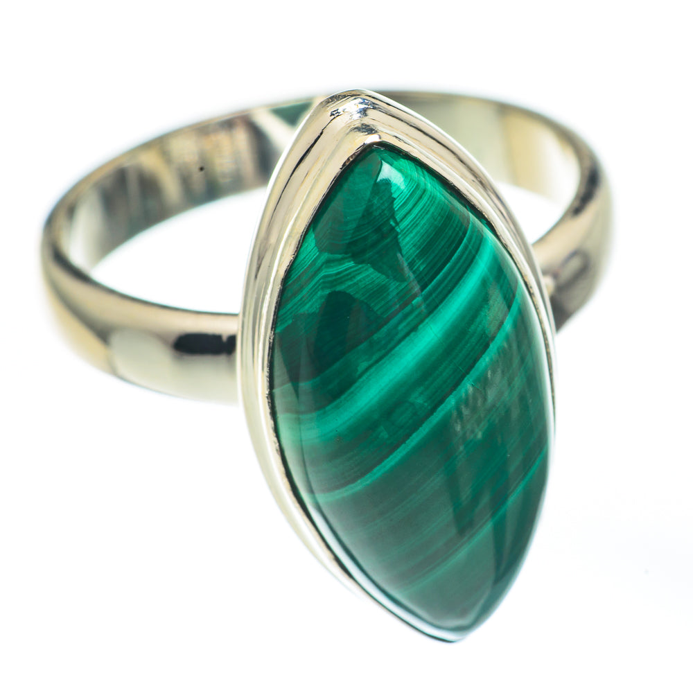 Malachite Rings handcrafted by Ana Silver Co - RING67843