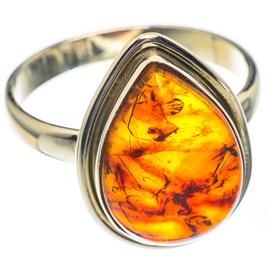 Baltic Amber Rings handcrafted by Ana Silver Co - RING67847