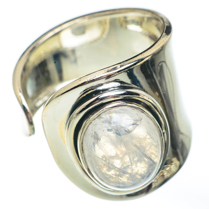 Rainbow Moonstone Rings handcrafted by Ana Silver Co - RING67861