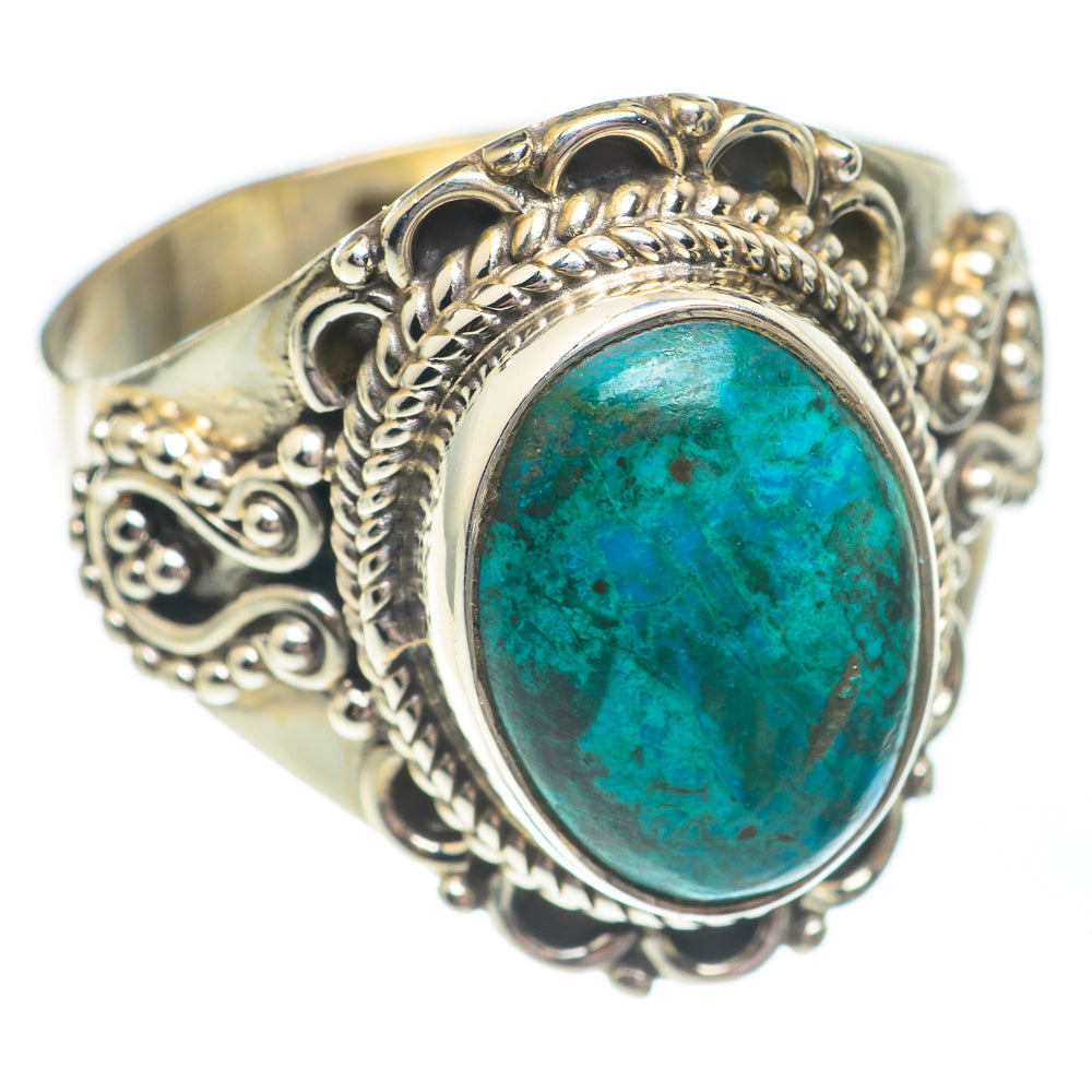 Chrysocolla Rings handcrafted by Ana Silver Co - RING67869