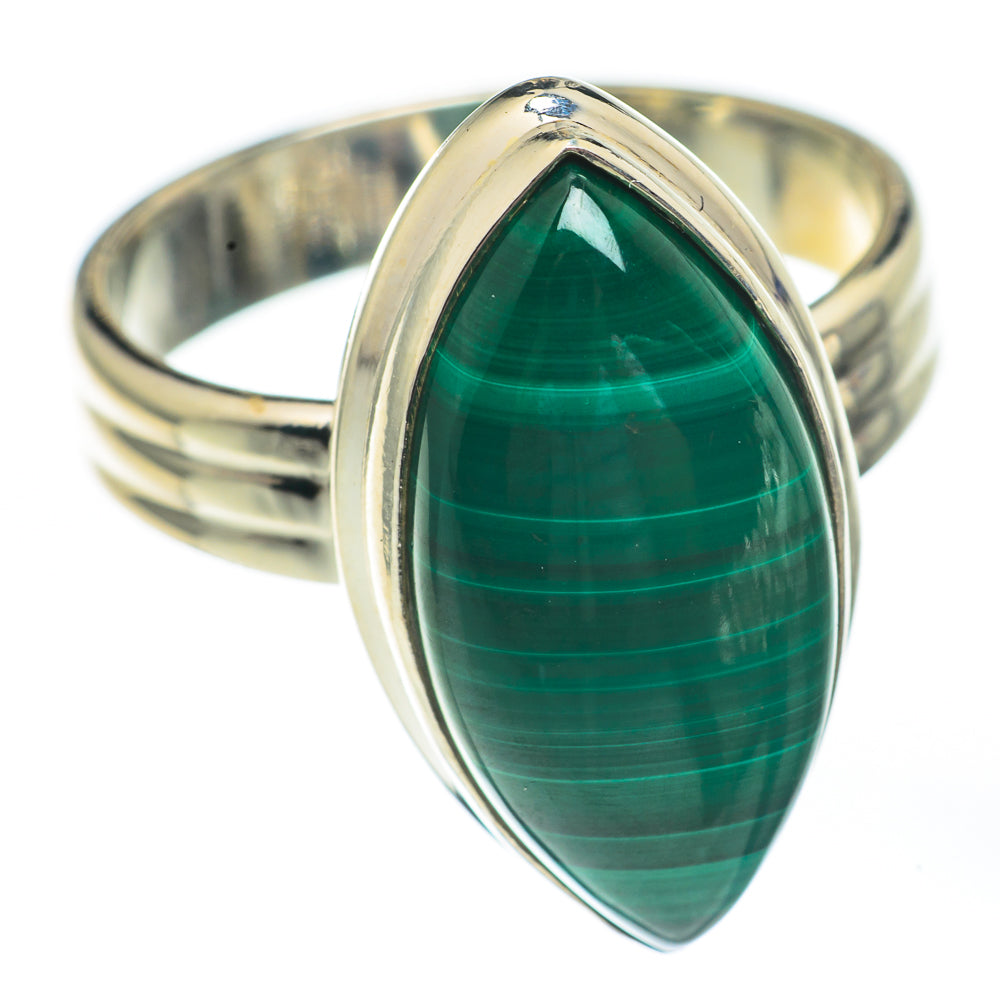 Malachite Rings handcrafted by Ana Silver Co - RING67876