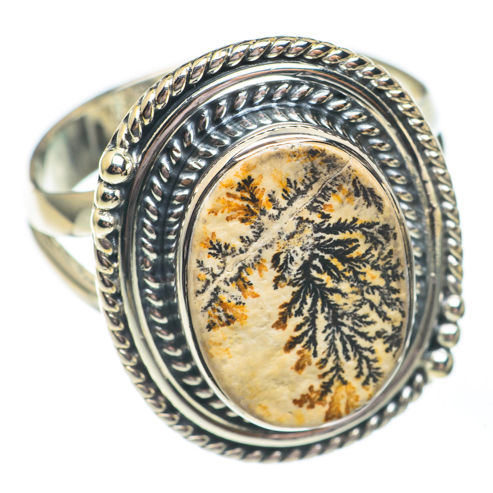 Germany Psilomelane Dendrite Rings handcrafted by Ana Silver Co - RING67878