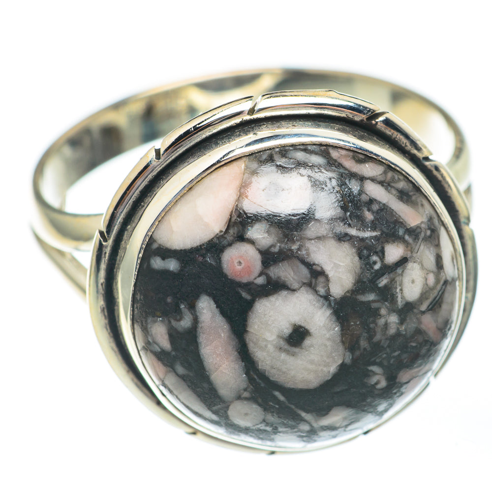 Crinoid Fossil Rings handcrafted by Ana Silver Co - RING67891