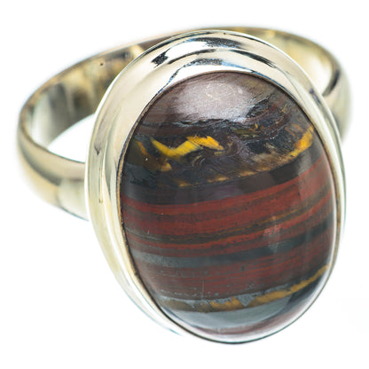 Red Tiger Iron Rings handcrafted by Ana Silver Co - RING67909