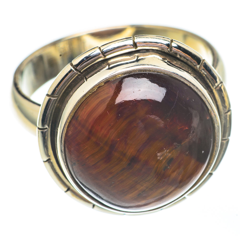 Red Tiger Eye Rings handcrafted by Ana Silver Co - RING67910