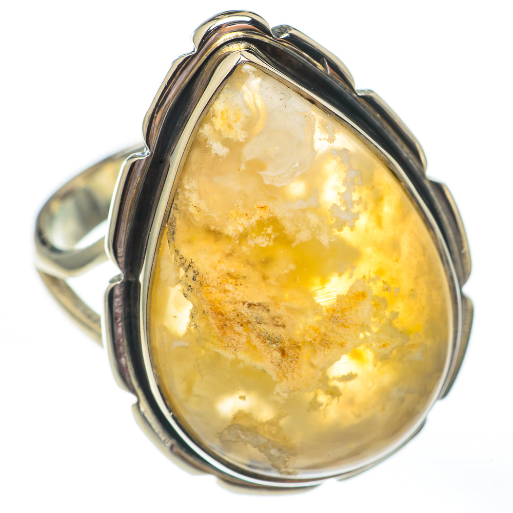 Plume Agate Rings handcrafted by Ana Silver Co - RING67911