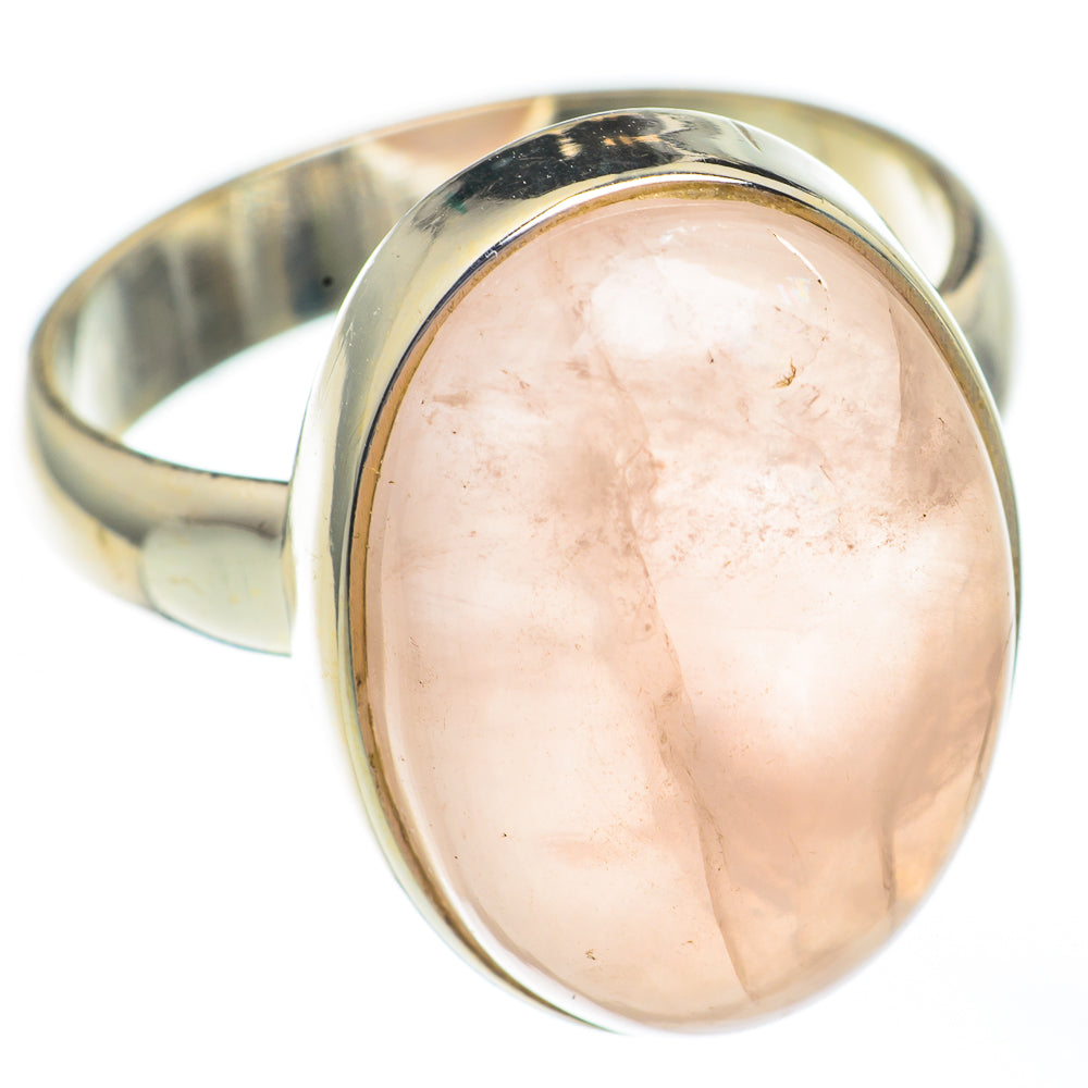 Rose Quartz Rings handcrafted by Ana Silver Co - RING67915