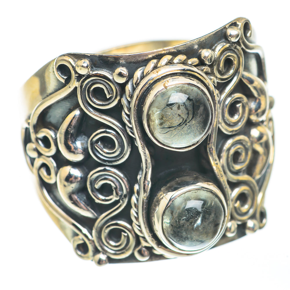 Rainbow Moonstone Rings handcrafted by Ana Silver Co - RING67982