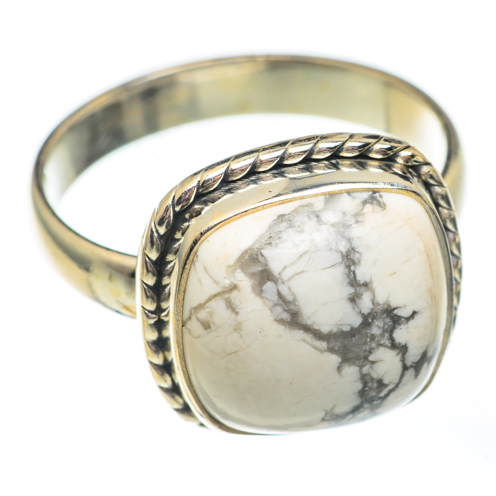 Howlite Rings handcrafted by Ana Silver Co - RING67984