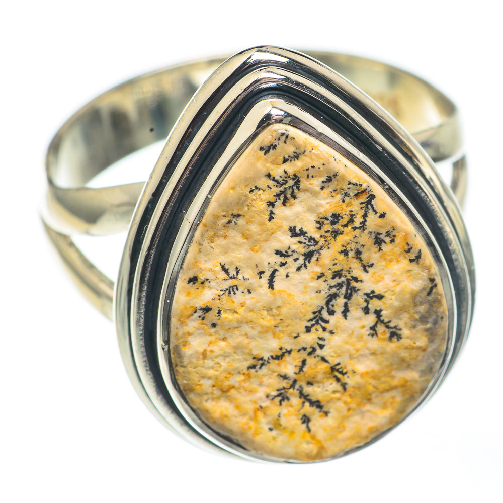 Germany Psilomelane Dendrite Rings handcrafted by Ana Silver Co - RING67997