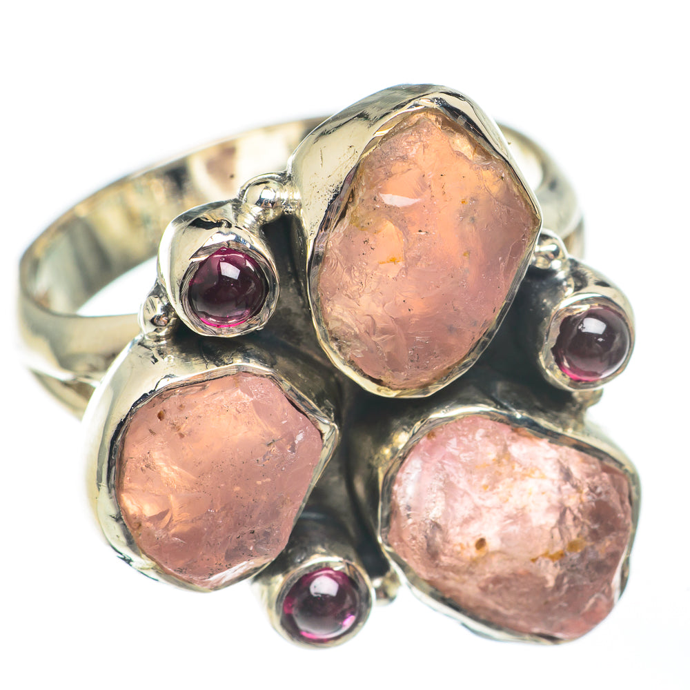 Rose Quartz Rings handcrafted by Ana Silver Co - RING68001