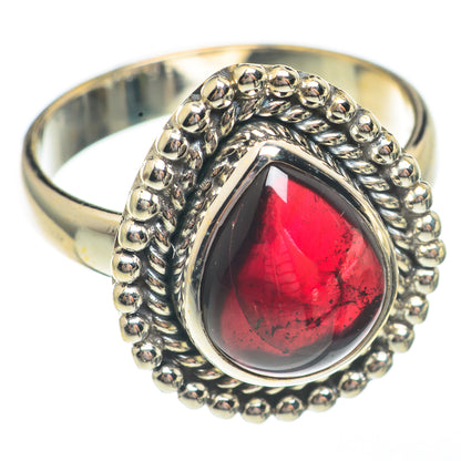 Garnet Rings handcrafted by Ana Silver Co - RING68002