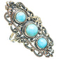Larimar Rings handcrafted by Ana Silver Co - RING68022
