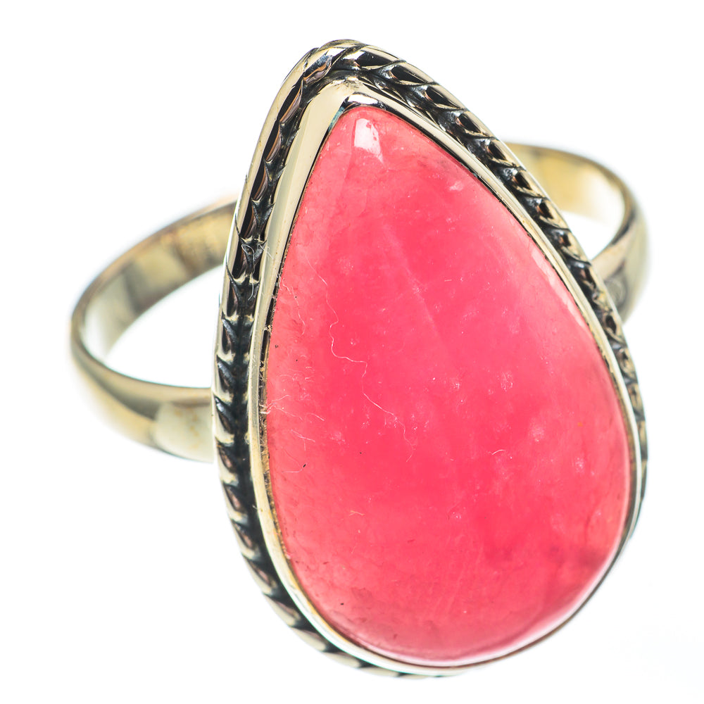 Pink Agate Rings handcrafted by Ana Silver Co - RING68032