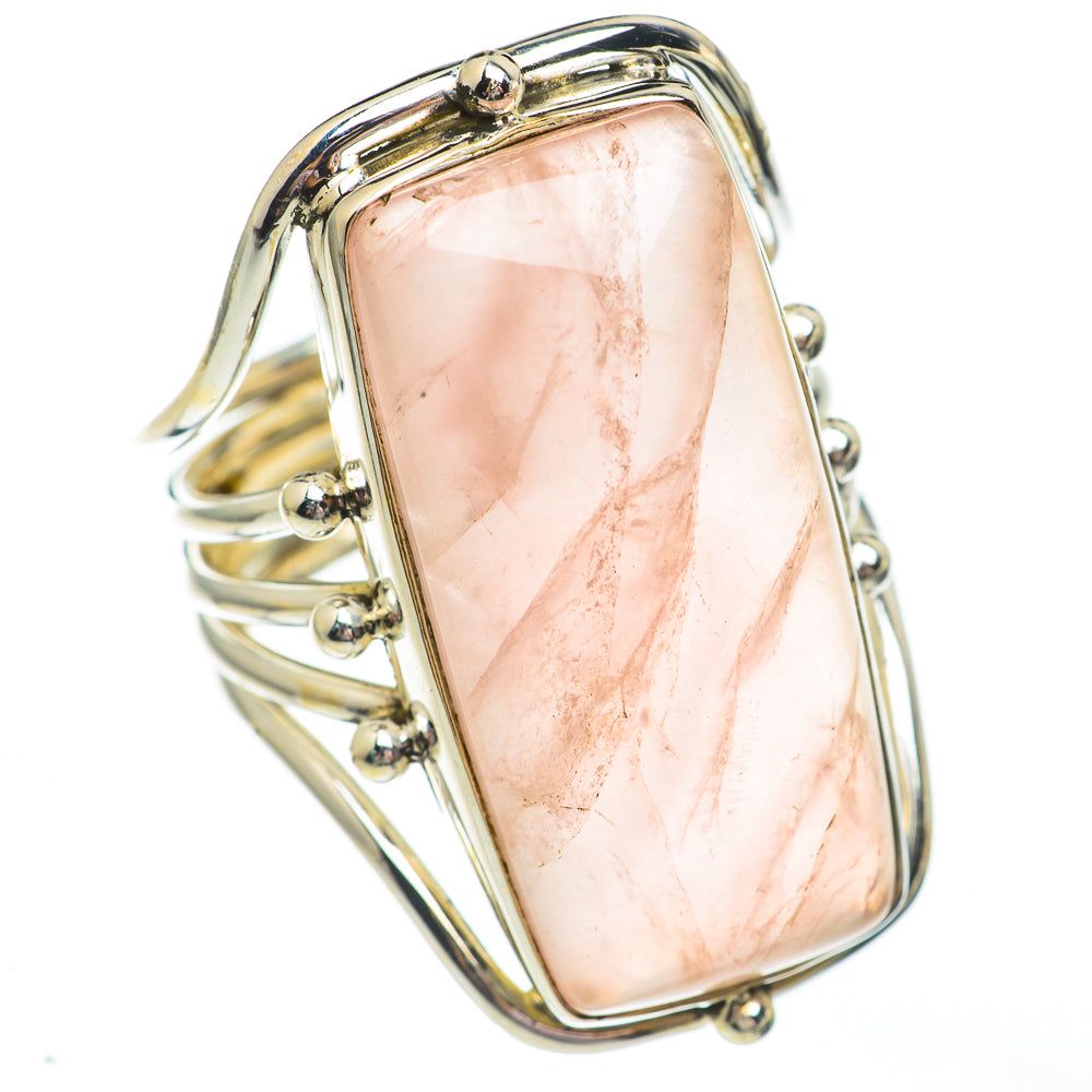 Rose Quartz Rings handcrafted by Ana Silver Co - RING68033