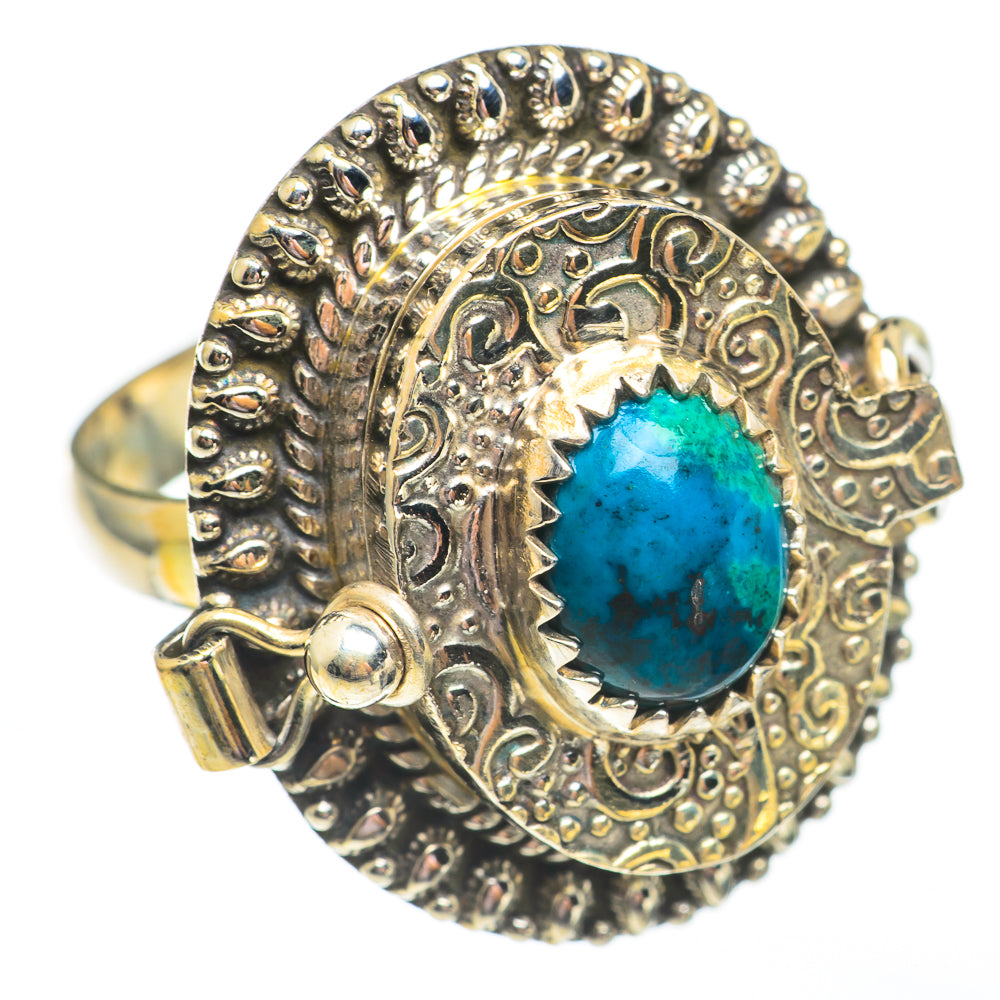 Chrysocolla Rings handcrafted by Ana Silver Co - RING68055