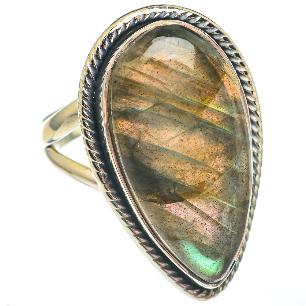 Labradorite Rings handcrafted by Ana Silver Co - RING68062