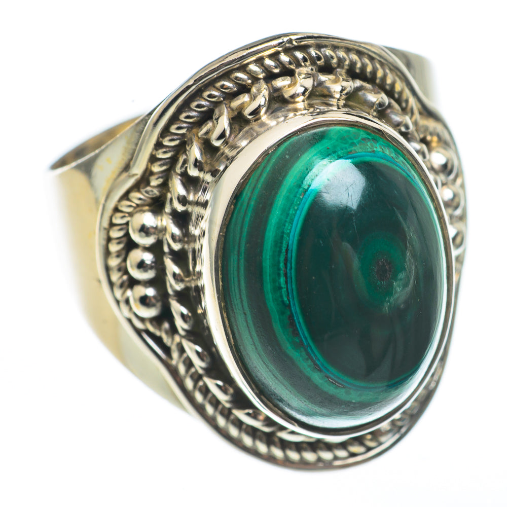 Malachite Rings handcrafted by Ana Silver Co - RING68082