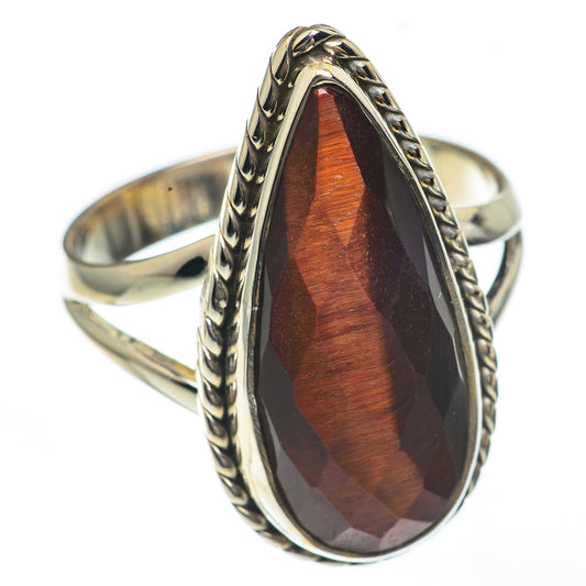 Red Tiger Eye Rings handcrafted by Ana Silver Co - RING68086