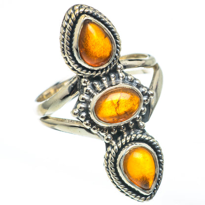Baltic Amber Rings handcrafted by Ana Silver Co - RING68087