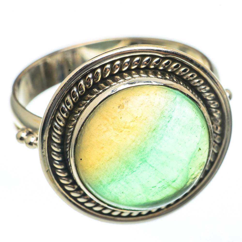 Green Fluorite Rings handcrafted by Ana Silver Co - RING68107