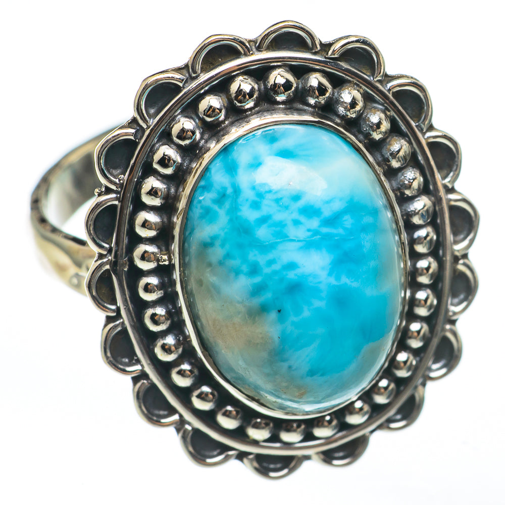 Larimar Rings handcrafted by Ana Silver Co - RING68115