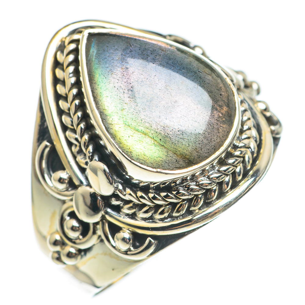 Labradorite Rings handcrafted by Ana Silver Co - RING68117