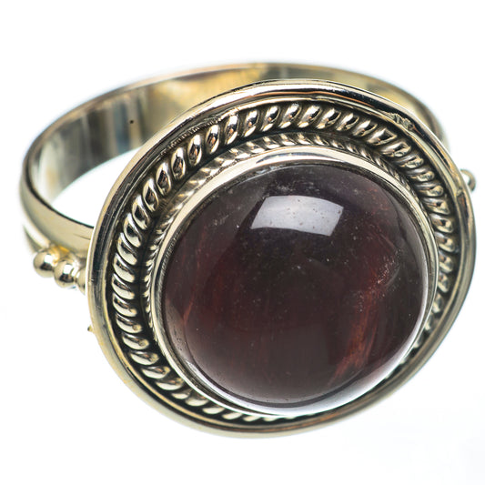 Red Tiger Eye Rings handcrafted by Ana Silver Co - RING68119