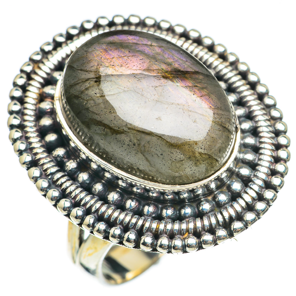 Labradorite Rings handcrafted by Ana Silver Co - RING68130