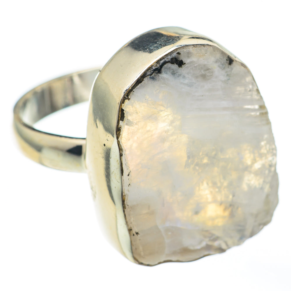 Rainbow Moonstone Rings handcrafted by Ana Silver Co - RING68139