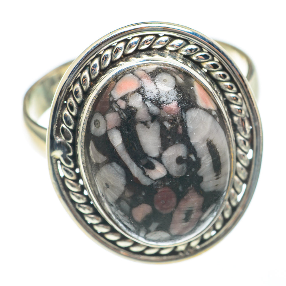 Crinoid Fossil Rings handcrafted by Ana Silver Co - RING68152