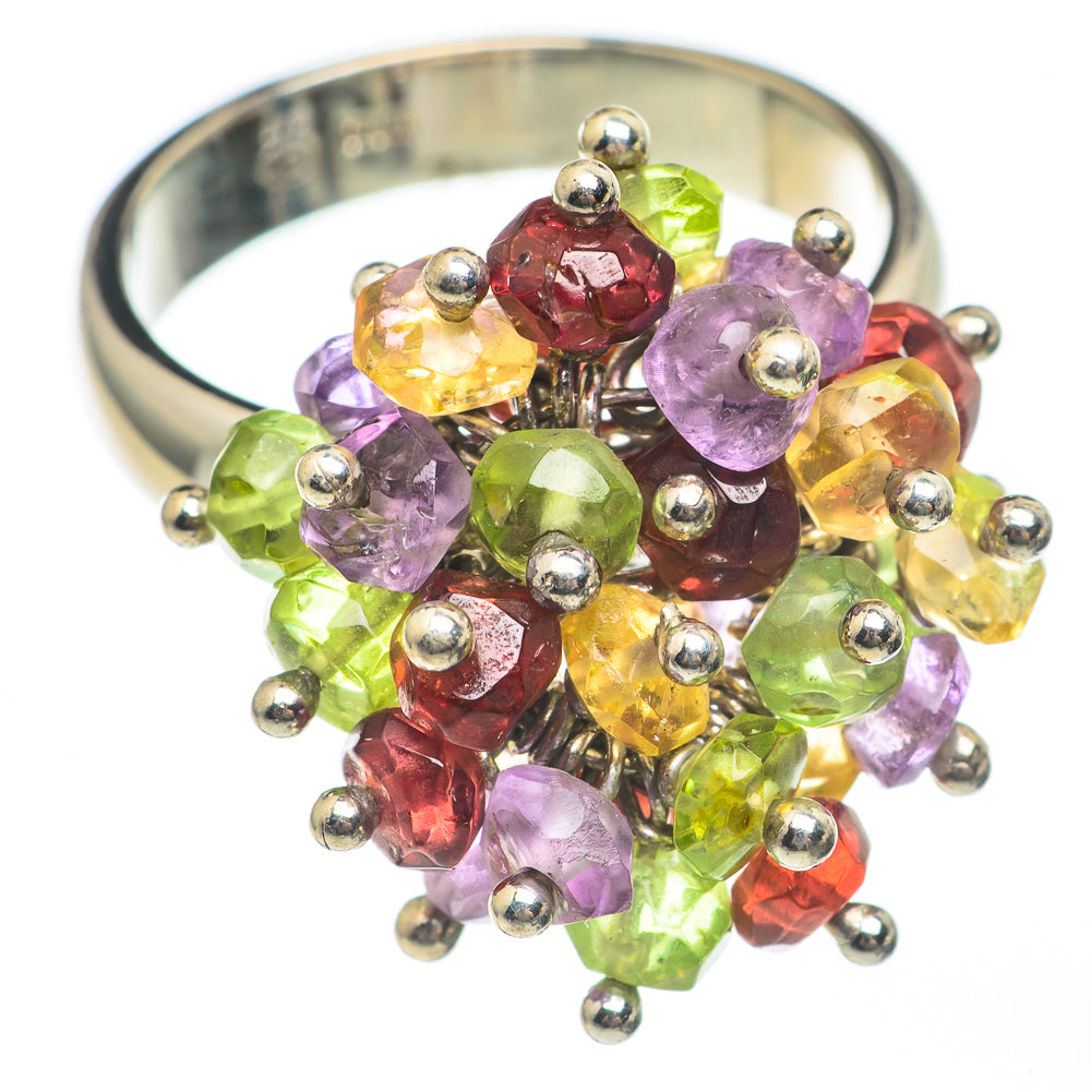 Garnet, Peridot, Citrine Rings handcrafted by Ana Silver Co - RING68173