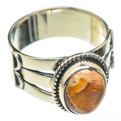Mexican Fire Opal Rings handcrafted by Ana Silver Co - RING68175