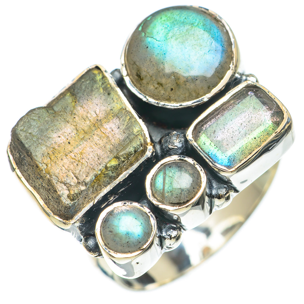 Labradorite Rings handcrafted by Ana Silver Co - RING68181