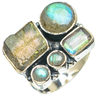 Labradorite Rings handcrafted by Ana Silver Co - RING68181