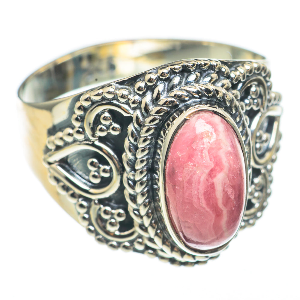 Rhodochrosite Rings handcrafted by Ana Silver Co - RING68189