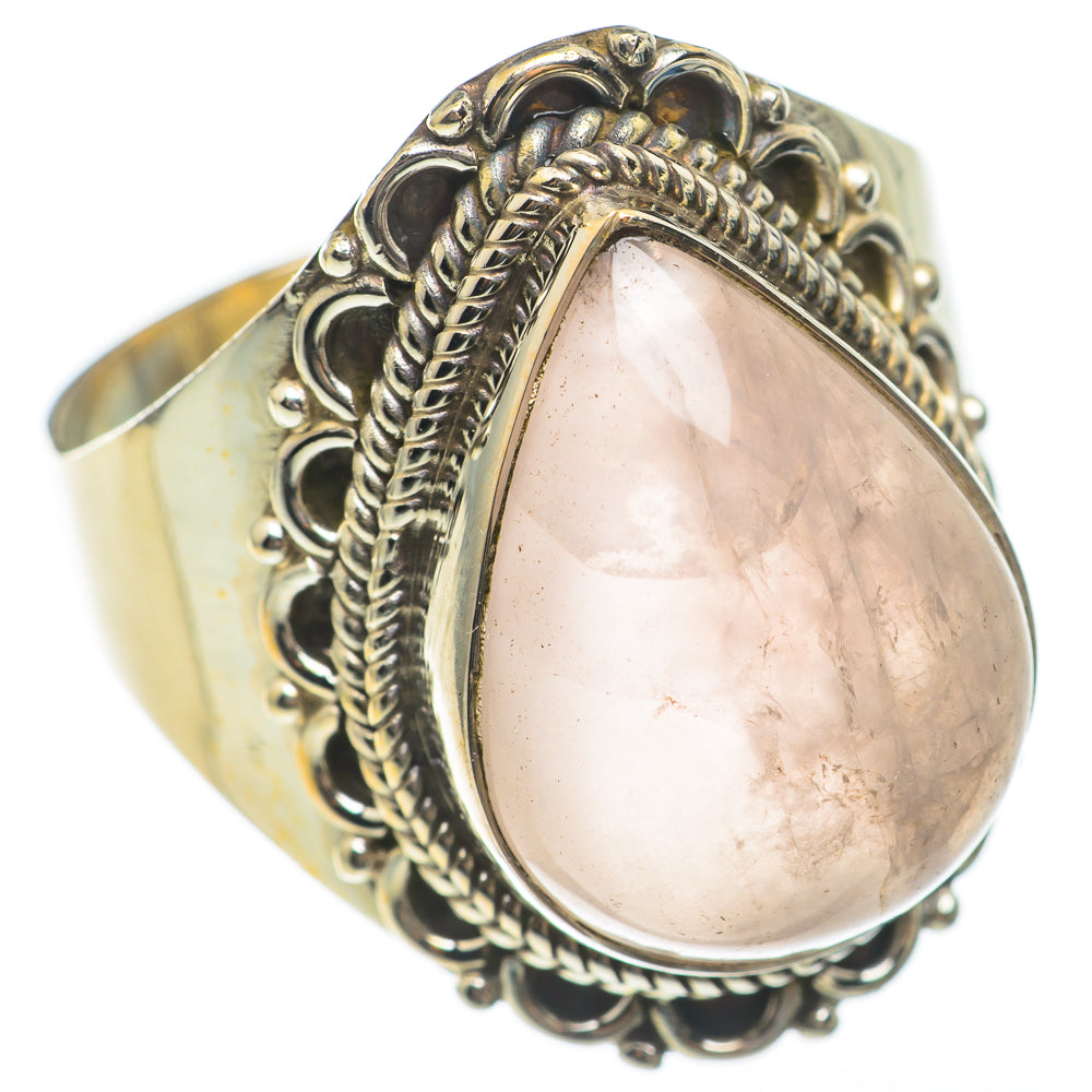Rose Quartz Rings handcrafted by Ana Silver Co - RING68190