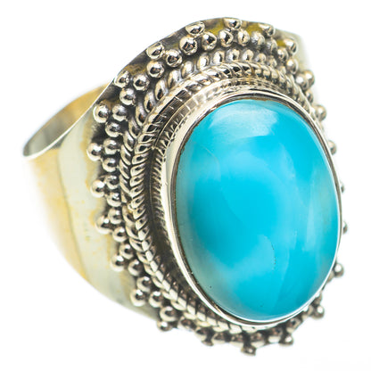 Larimar Rings handcrafted by Ana Silver Co - RING68205