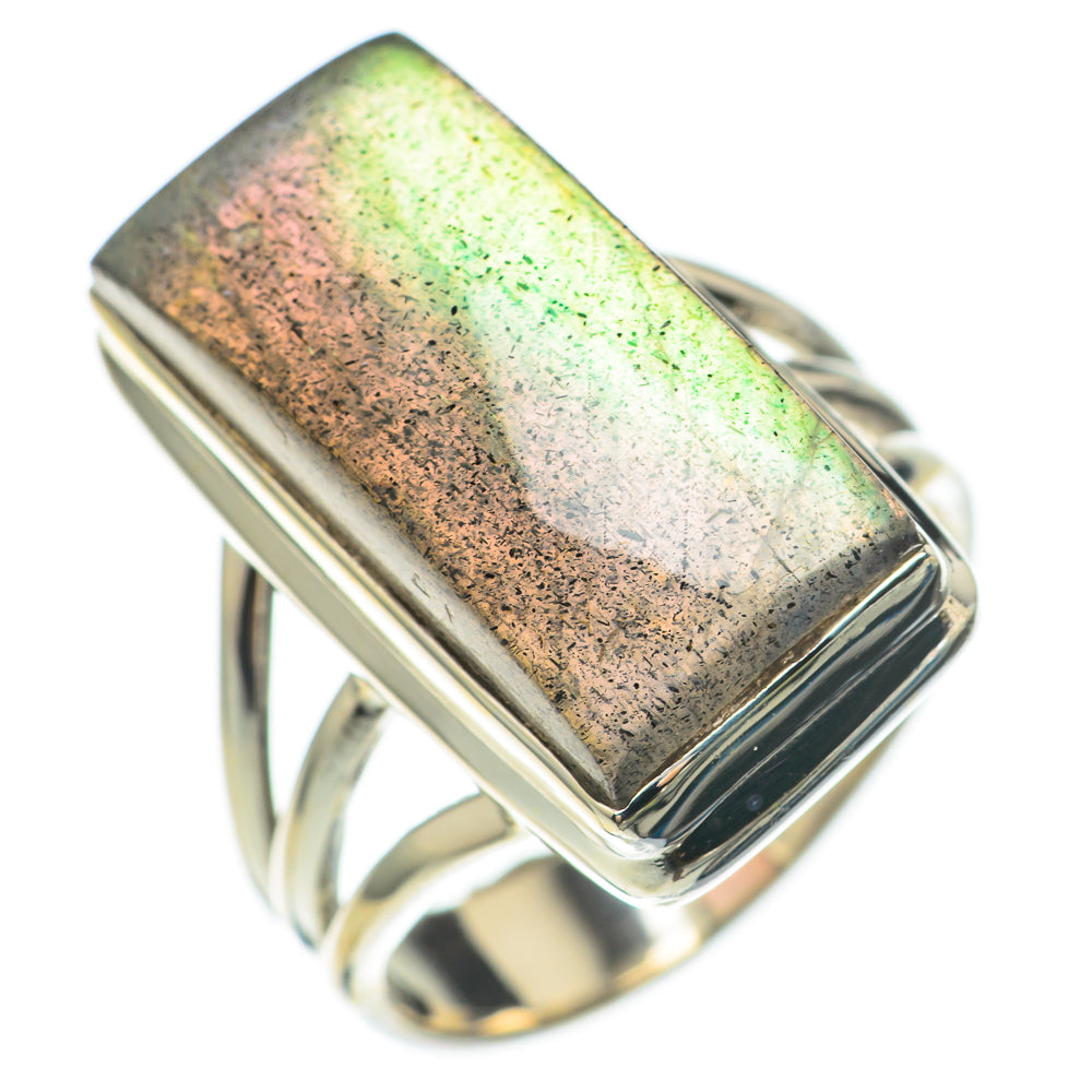 Labradorite Rings handcrafted by Ana Silver Co - RING68212