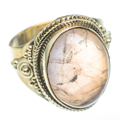 Rose Quartz Rings handcrafted by Ana Silver Co - RING68217