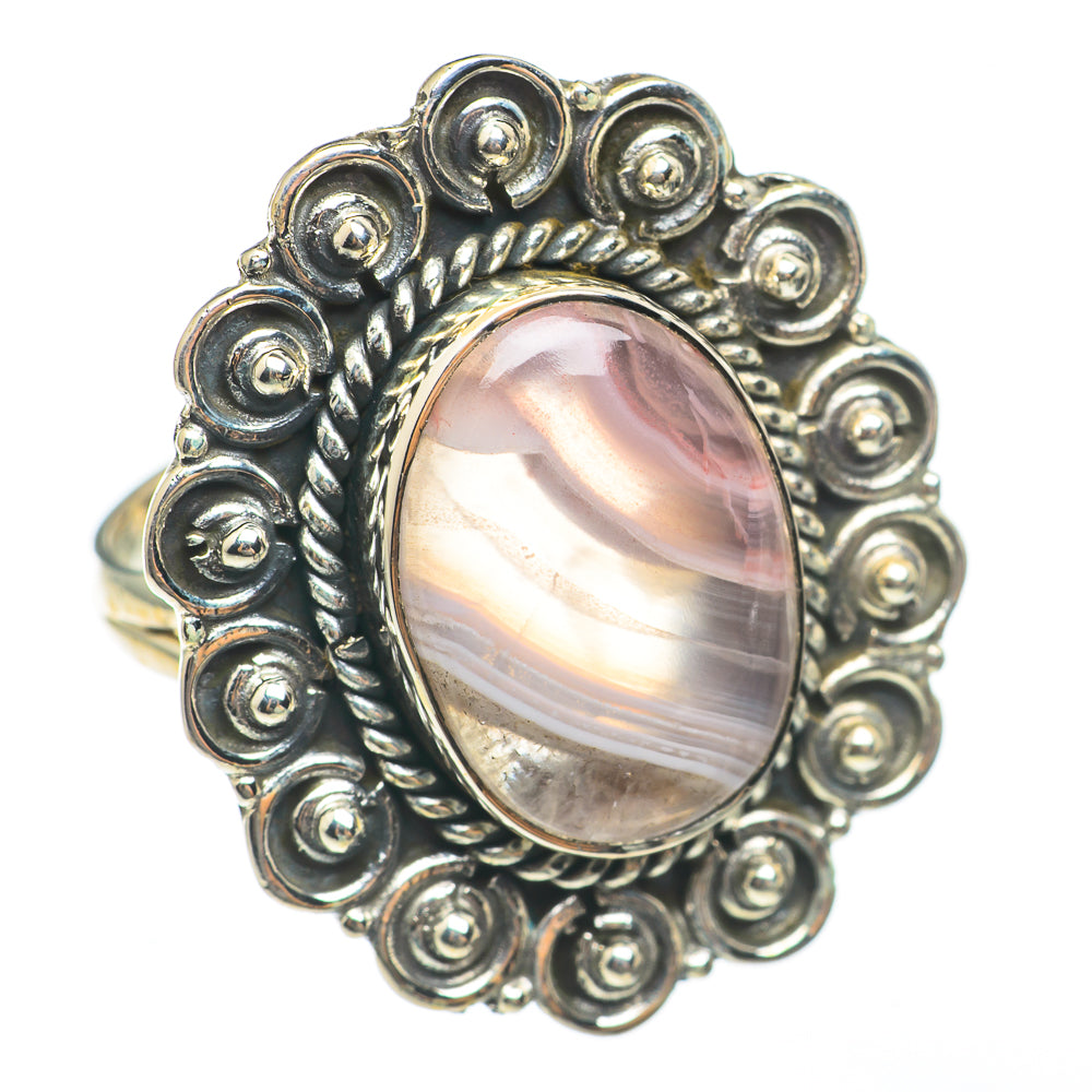 Botswana Agate Rings handcrafted by Ana Silver Co - RING68224