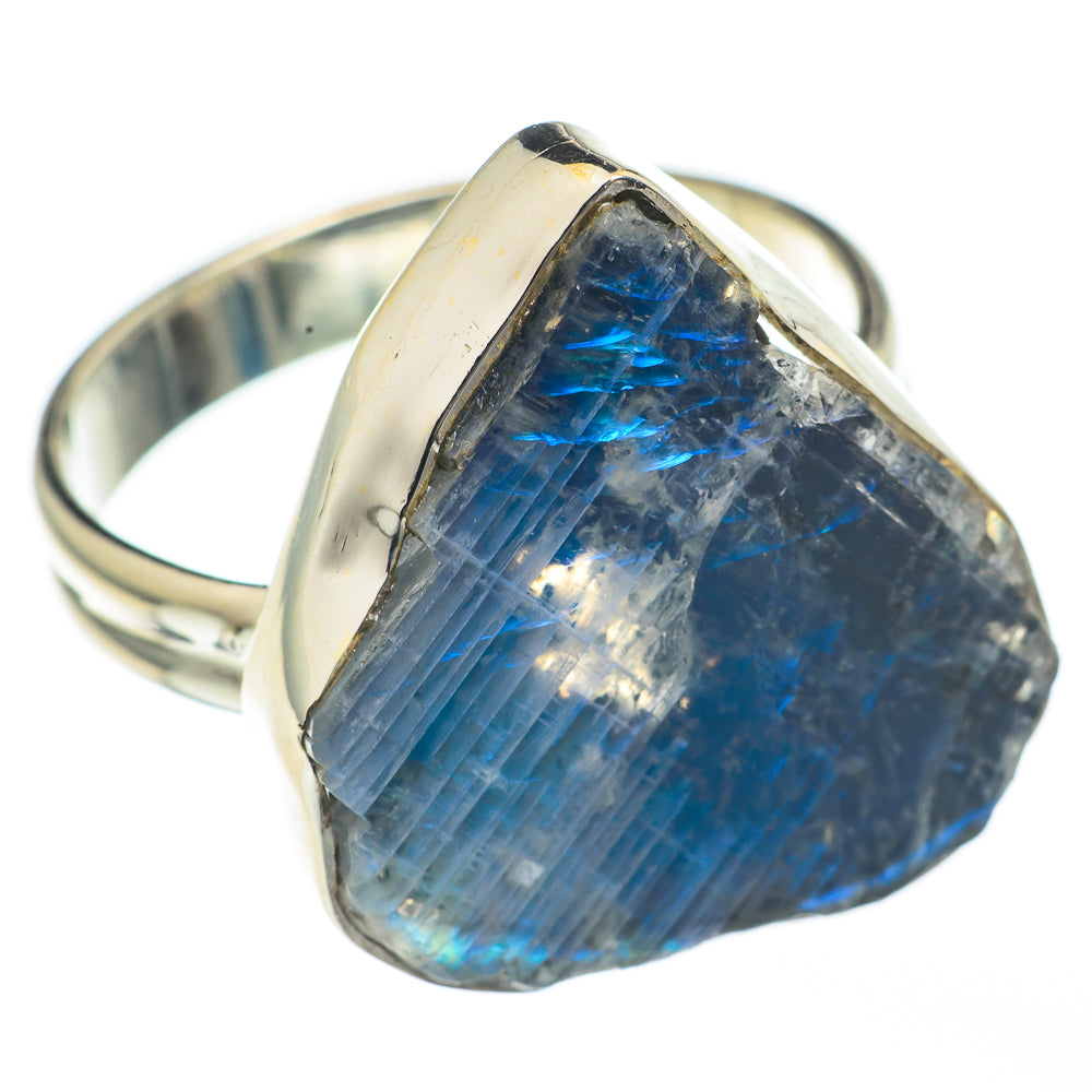 Rainbow Moonstone Rings handcrafted by Ana Silver Co - RING68229