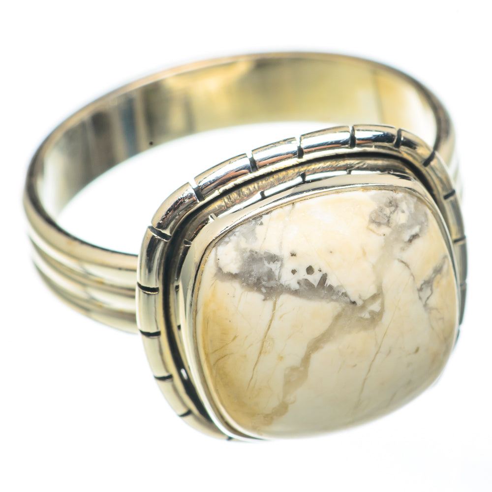 Howlite Rings handcrafted by Ana Silver Co - RING68247