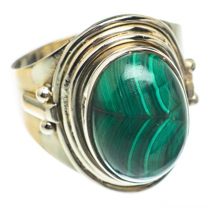 Malachite Rings handcrafted by Ana Silver Co - RING68261